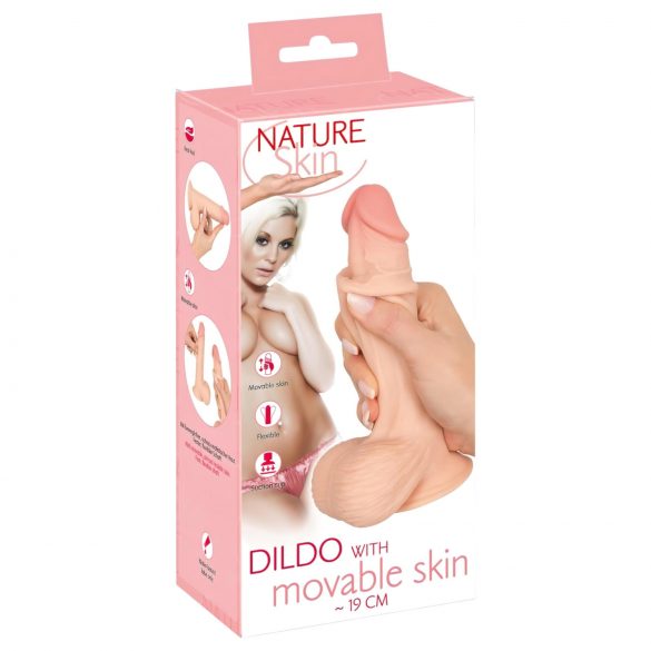 Nature Skin - Dildo Realista 19cm (cor natural)