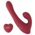 Javida - Vibrador Rotativo com Rádio e Estimulador de Clitóris (Vermelho)