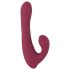 Javida - Vibrador Rotativo com Rádio e Estimulador de Clitóris (Vermelho)