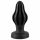 ANOS - dildo anal macio com sulcos - 5cm (preto)