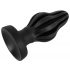 ANOS - dildo anal macio com sulcos - 5cm (preto)