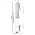 You2toys Liaison - Vibrador LED de Silicone e Vidro (Translúcido-Branco)