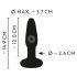 ANOS - Vibrador Anal Recarregável e à Prova d'Água (Preto)