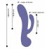 Vibrador anal AWAQ.U 4 recarregável (roxo)