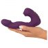 Javida - Vibrador 4 em 1 com Estímulo Clitoriano (roxo)