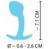 Cuties Mini Plug Anal - silicone - azul (2,6 cm)