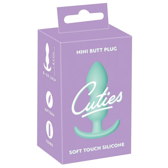 Plugue Anal Mini Cuties - silicone - menta (2,3 cm)