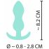 Plugue Anal Mini Cuties - silicone - menta (2,3 cm)