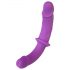 SMILE - Duplo dildo cinto roxo-preto