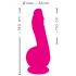 SMILE Power - Vibrador potente com ventosa e 2 motores (rosa)