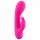 Vibrador recarregável à prova d'água com estimulador clitoriano (rosa)