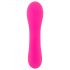 Vibrador recarregável à prova d'água com estimulador clitoriano (rosa)