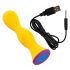 Vibrador anal You2Toys - recarregável e à prova d'água (amarelo)