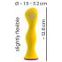 Vibrador anal You2Toys - recarregável e à prova d'água (amarelo)