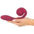 Vibrador G-spot vermelho You2Toys Rosenrot à prova d'água.