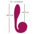 Vibrador G-spot vermelho You2Toys Rosenrot à prova d'água.