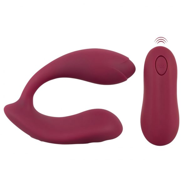 Vibrador Rosenrot recarregável com controle remoto (vermelho)