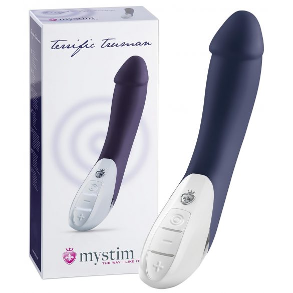 mystim Terrific Truman - Vibrador azul com duplo motor