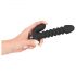 Vibrador Black Velvet médio preto com textura