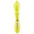 Jülie - Vibrador com estimulador clitoriano (amarelo-esverdeado)