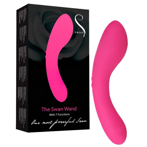 The Swan Wand - vibrador massageador recarregável (rosa)