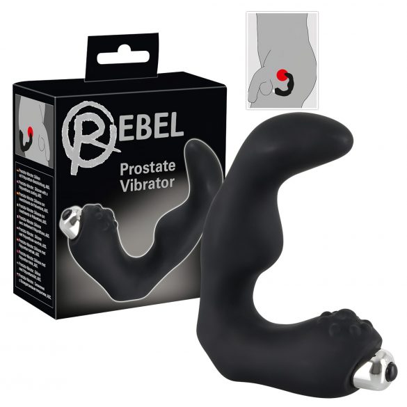 Rebel - Vibrador curvo próstata (preto)