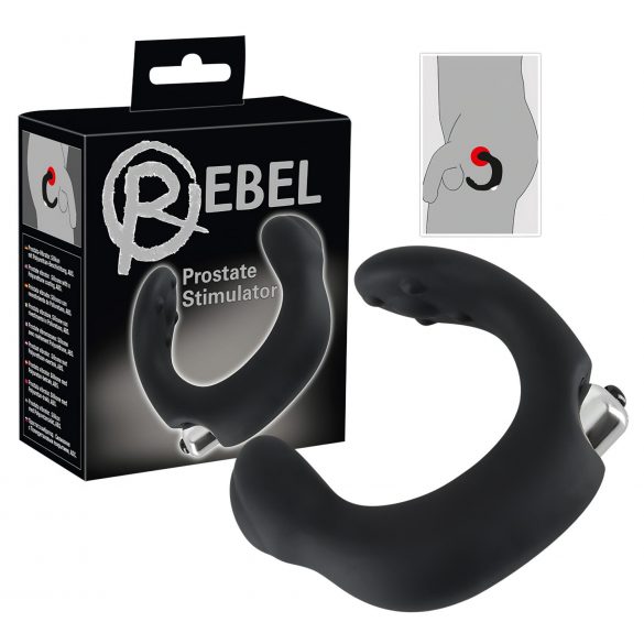 Rebel - Vibrador Curvo para Próstata (Preto)