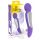 Varinha SMILE - Vibrador massageador dupla motor (roxo)