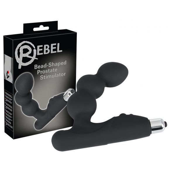 Rebel - Vibrador de Próstata com Esferas (Preto)