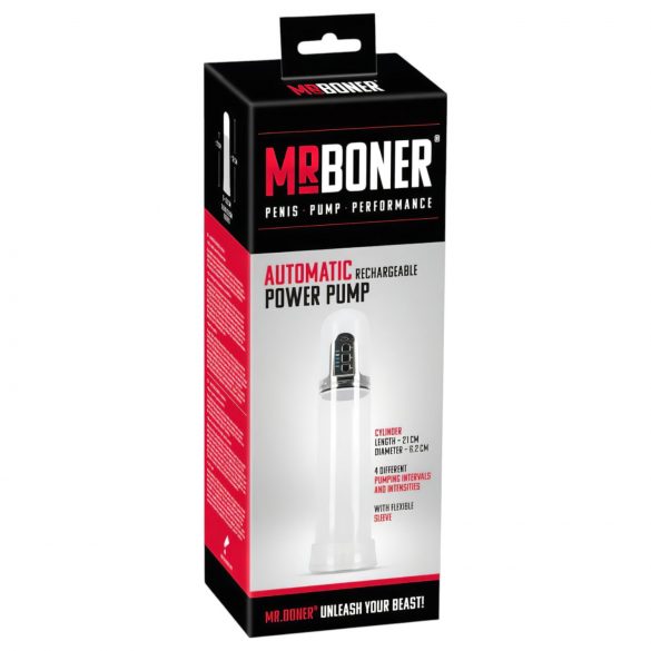 Mister Boner Automático - bomba de pênis recarregável