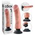 Vibrador Realístico 23cm com Base - Natural