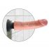 Vibrador Realístico 23cm com Base - Natural