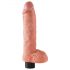 Vibrador King Cock 10 com ventosa (25 cm) - cor natural