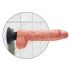 Vibrador King Cock 10 com ventosa (25 cm) - cor natural