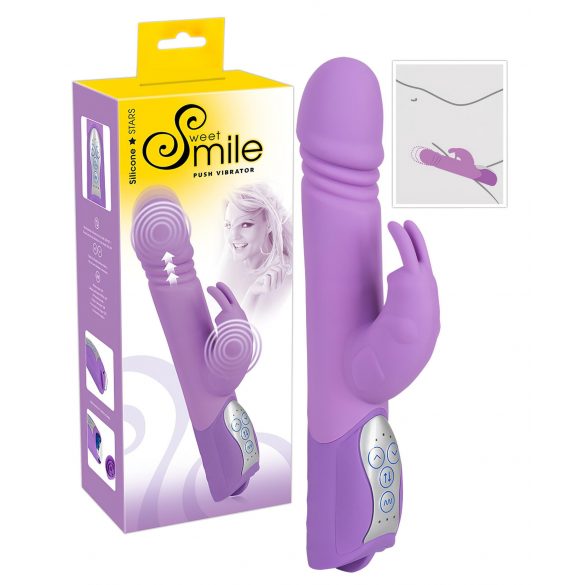 SMILE Push - Vibrador com braço clitorial (roxo)