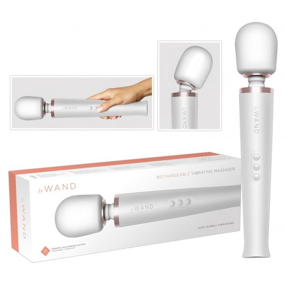 le Wand - Massajador Vibratório de Luxo Branco