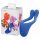 BeauMents Doppio - vibrador duplo recarregável com 3 motores (azul)