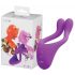 BeauMents Doppio - vibrador casal 3 motores recarregável (roxo)