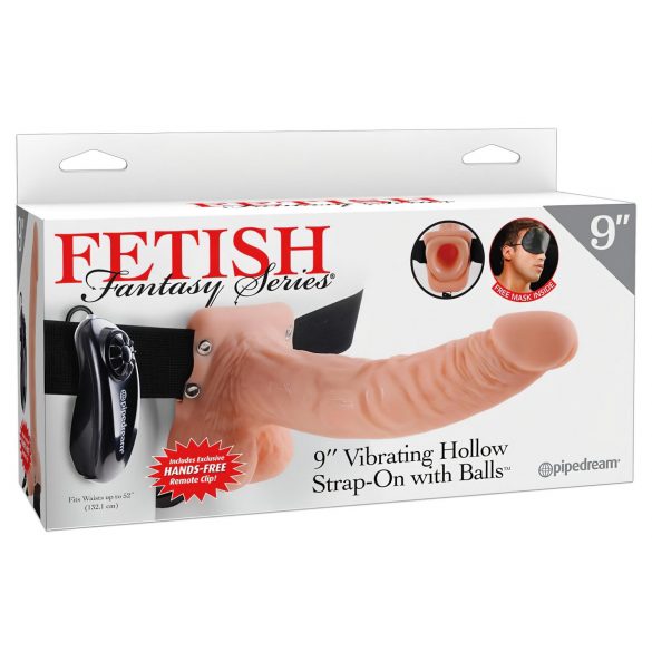 Fetiche Strap-on 9 - vibrador de prender (natural)