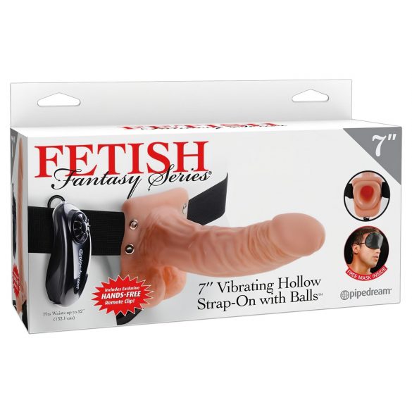 Fetiche Strap-on 7 - vibrador ajustável (natural)