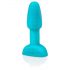 b-Vibe Rimming - Vibrador anal turquesa com esferas giratórias