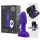 b-Vibe Rimming - vibrador anal rotativo com esferas (roxo)