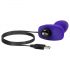 b-Vibe Rimming - vibrador anal rotativo com esferas (roxo)