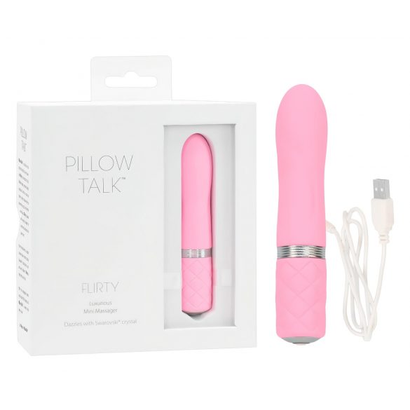 Pillow Talk Flirty - vibrador recarregável (rosa)