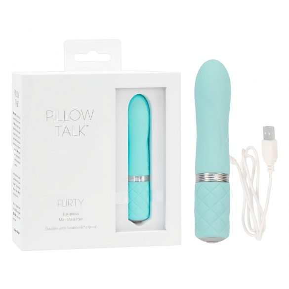 Pillow Talk Flirty - Vibrador Recarregável (Turquesa)