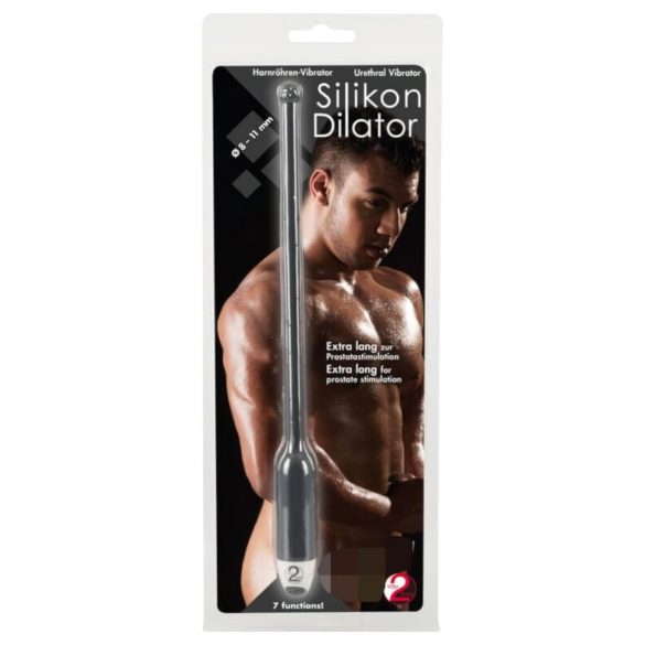 You2Toys Dilator - Vibrador Uretral em Silicone Preto (8-11mm)