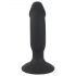 Veludo Negro - Vibrador Anal com Pênis Recarregável (preto)