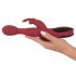 Vibrador G-spot vermelho com aquecimento e rotação - You2Toys