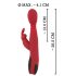 Vibrador G-spot vermelho com aquecimento e rotação - You2Toys