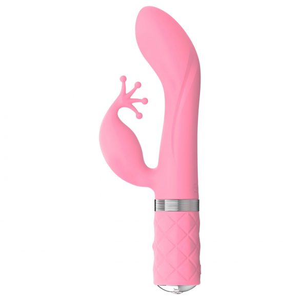 Pillow Talk Kinky - Vibrador G-ponto duplo motor recarregável (rosa)